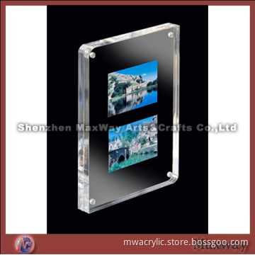 Square 4"*6" Clear High Grade Acrylic Photo Frame with Magnets